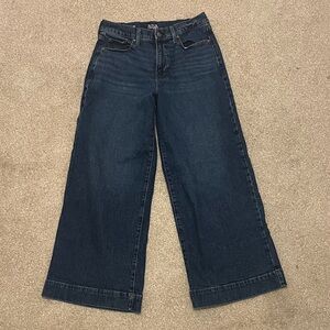 a.n.a Dark Blue Wide-Leg High-Rise Jeans